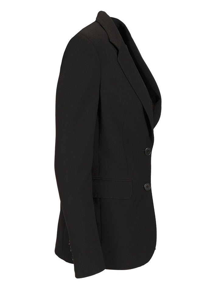 Al Duca D'Aosta Single-Breasted Blazer Jackets - Black | 05f423159794560a4dee7391873aca3f24d5b1a6