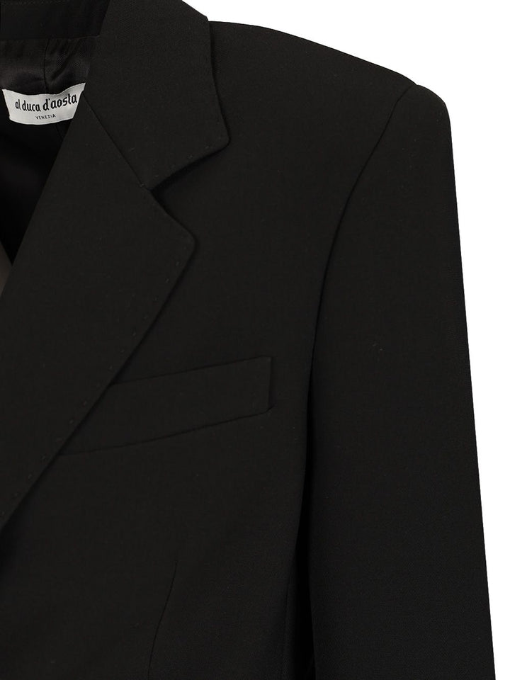 Al Duca D'Aosta Single-Breasted Blazer Jackets - Black | 51630fb94c11f0a062b061425ded8eff445c3dd5