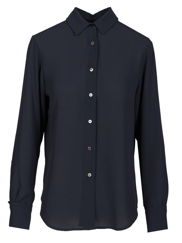 Al Duca D'Aosta Crepe Shirt Shirts - Blue | b7fa0ed43d106c92907a272e123b8fcf0e3a035e