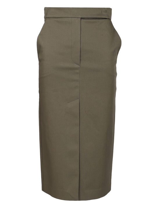 Pencil Midi Skirt Skirts Green