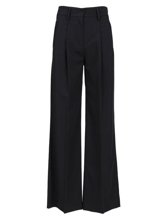 Stretch Canvas Trousers Blue