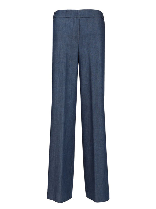 Wide Leg Trousers Blue