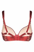 Atelier Bordelle Red Satin-Effect Bra Underwear - Red | 06611f56557369150bfcf24e596dae091f31f552