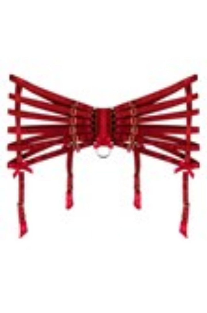 Atelier Bordelle Webbed Suspenders Underwear - Red | b52f1545f133ef2207db813cd0cdeb2e5838c121