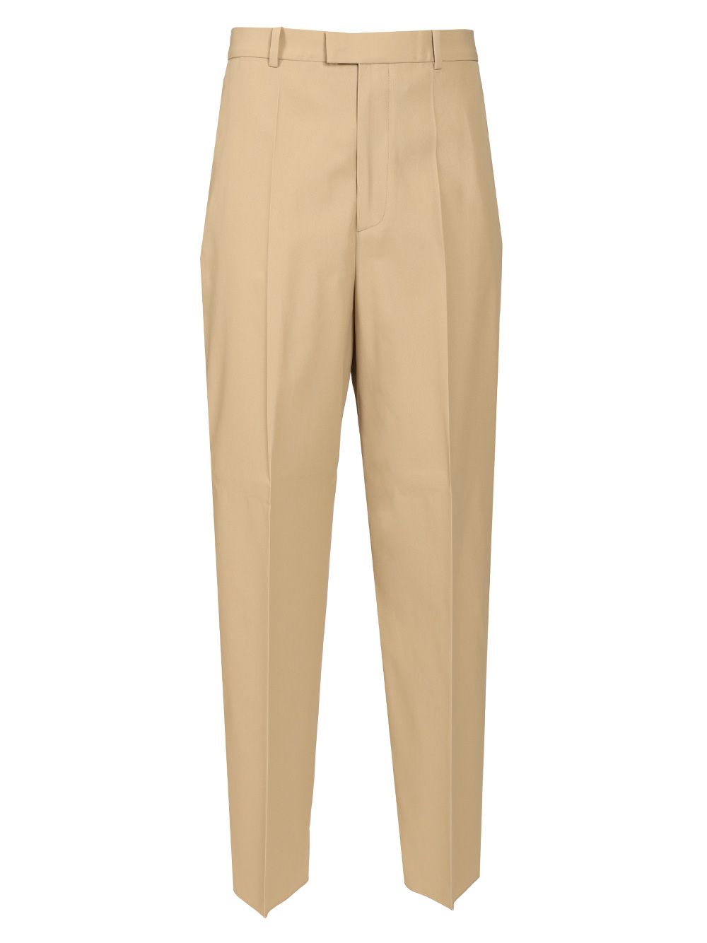 Bottega Veneta In Flowing Cotton Twill Trousers - Beige | 0ee6d8d322df2baa65847cda7afccc6609d6b02e