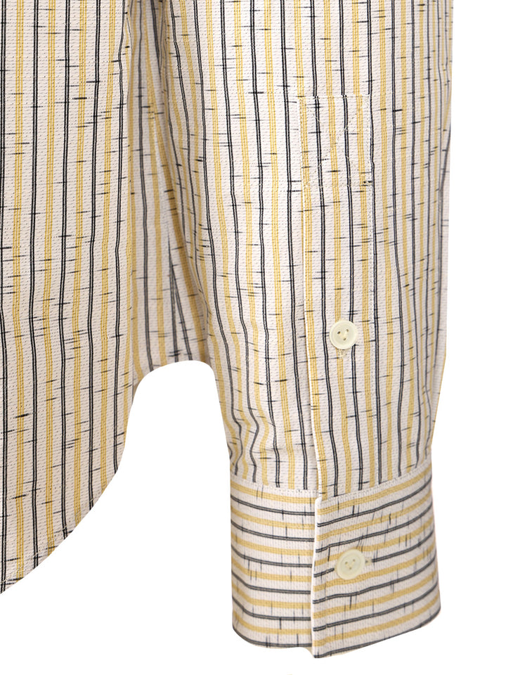 Bottega Veneta Striped Cotton And Linen Shirt Shirts - Multicolor | fab8c5bdb5c8eaaecc884ad6f570e1437727083a