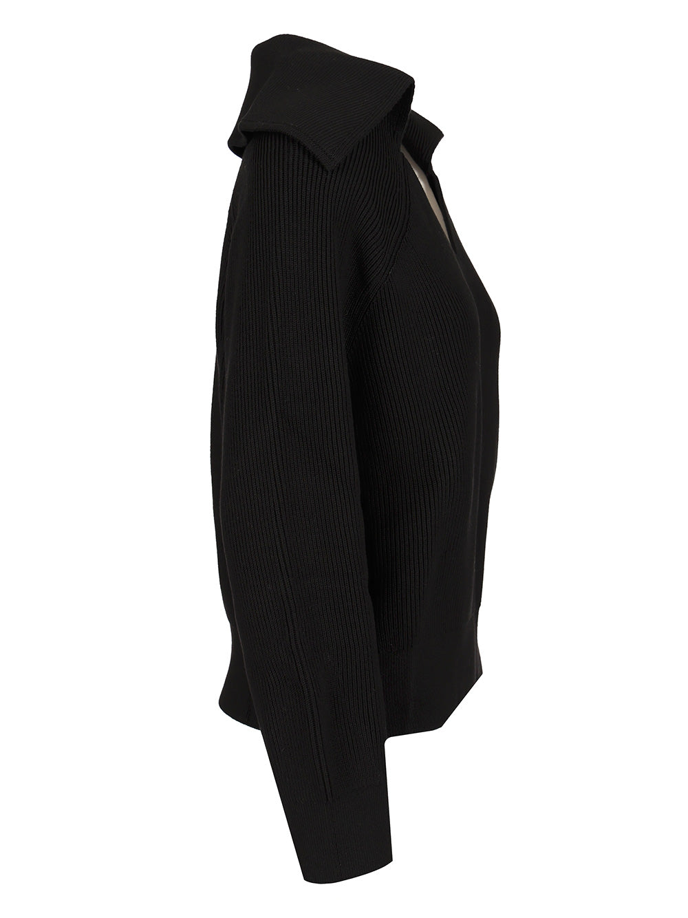 Bottega Veneta English Ribbed Cotton Sweater Knitwear - Black | c0c7a0f8fe1d31d220ecb3d20896d2fb2629c72b