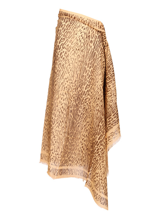 Cotton Pareo Skirts Animalier