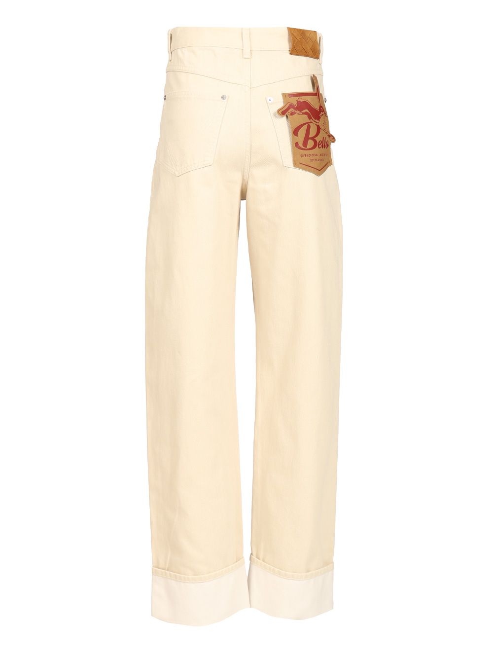 Bottega Veneta Contrast Cuff Jeans - White | e3b86739588f208029090038361eddd0d342e2e9