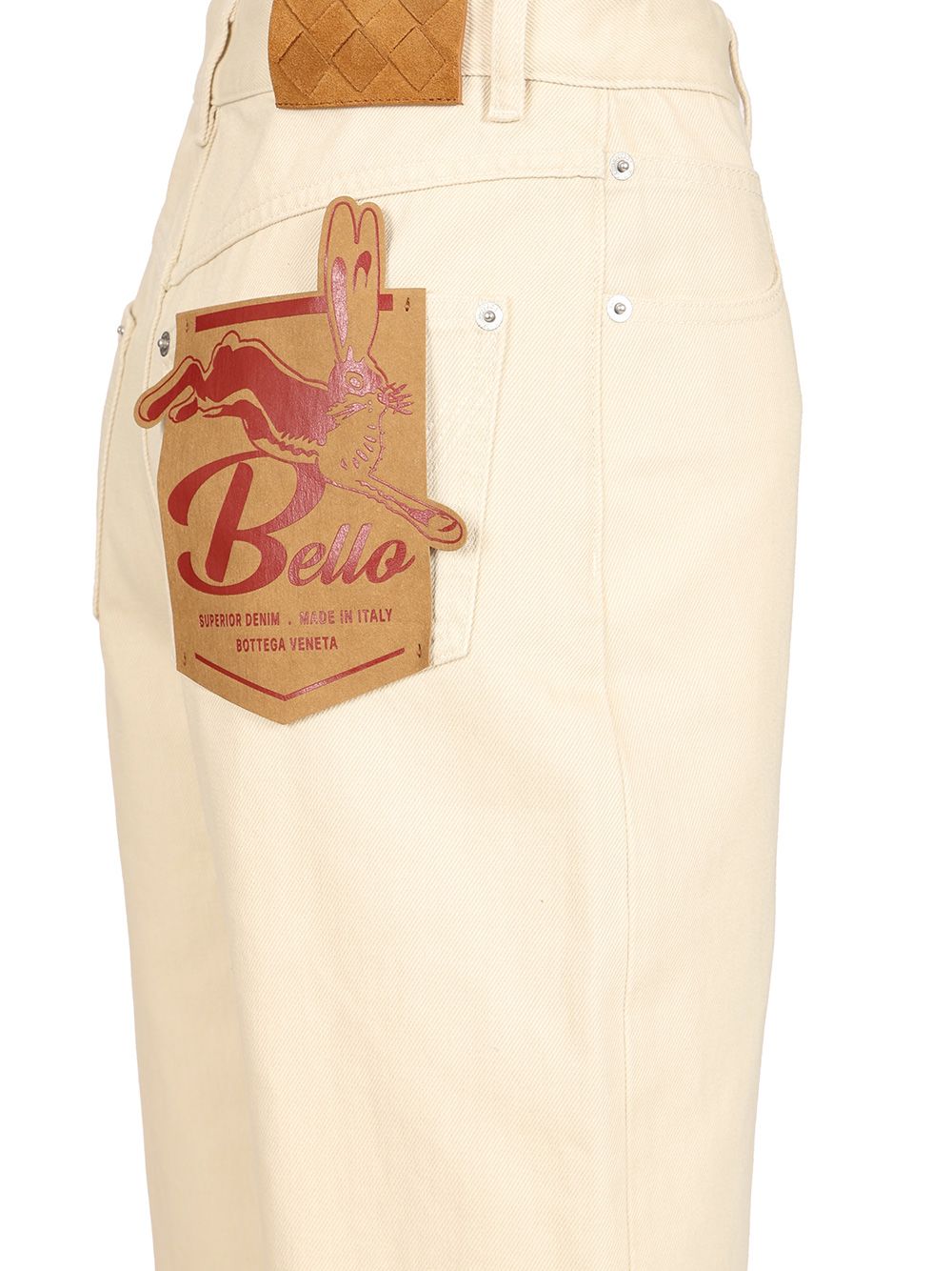 Bottega Veneta Contrast Cuff Jeans - White | 9f5c3cef08da391acd9b42bcfd866b19d289e349