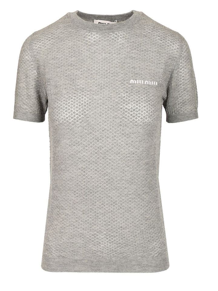 Miu Miu Cashmere Sweater Knitwear - Grey | de07a6a05d8081d8f984c8e185f9f6a8c97f326f