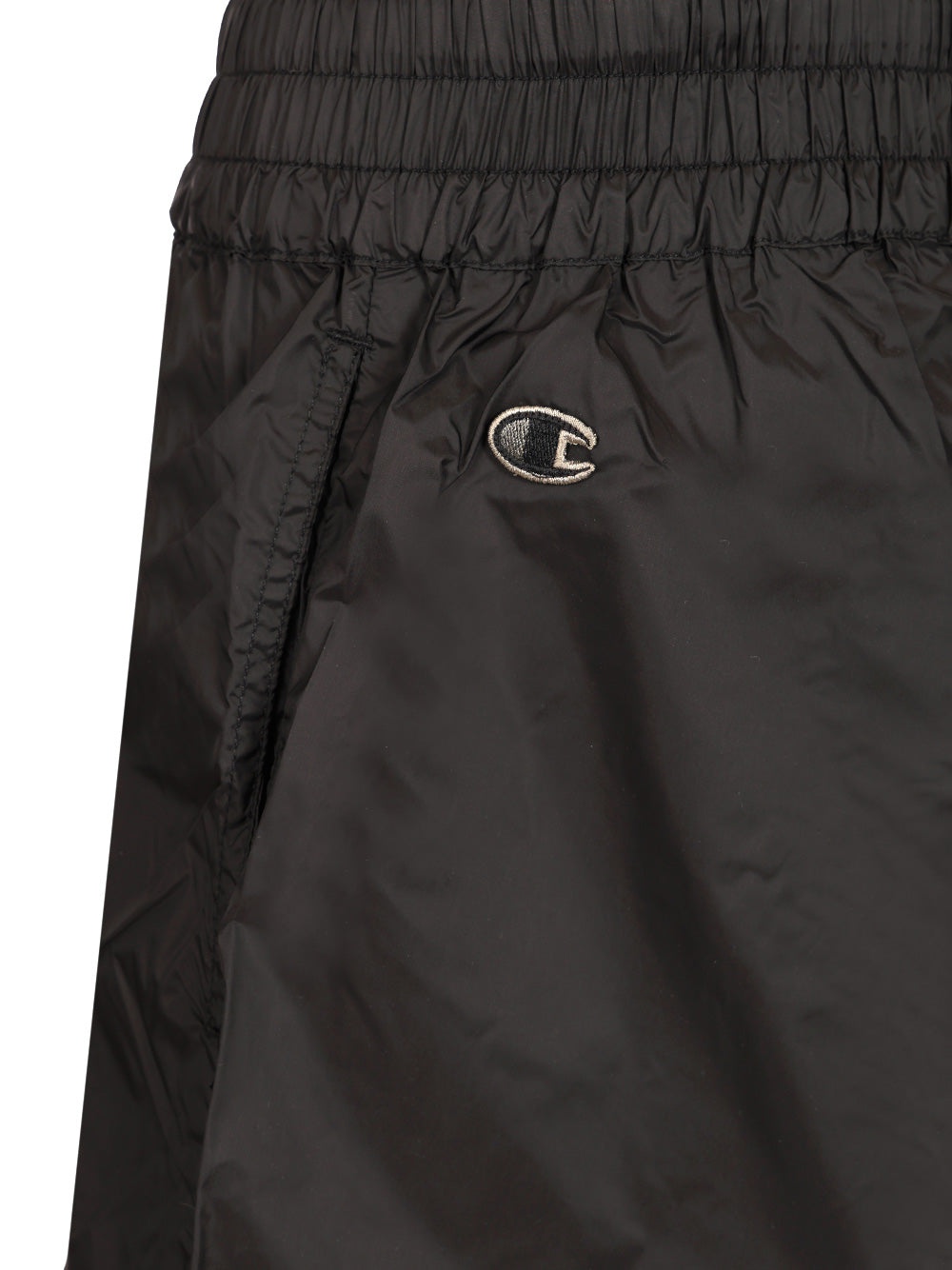 Rick Owens X Champion Bermuda Shorts With Drawstring Trousers - Black | 26cfa3a869b48dd3cbd569788534fed741fa6476