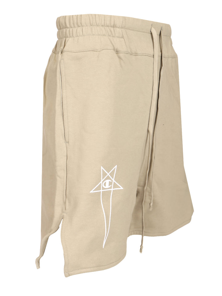 Rick Owens X Champion Cotton Shorts Trousers - White | 9df617d3ba3d7beeb8ec2a652f2c3301a4f652ae