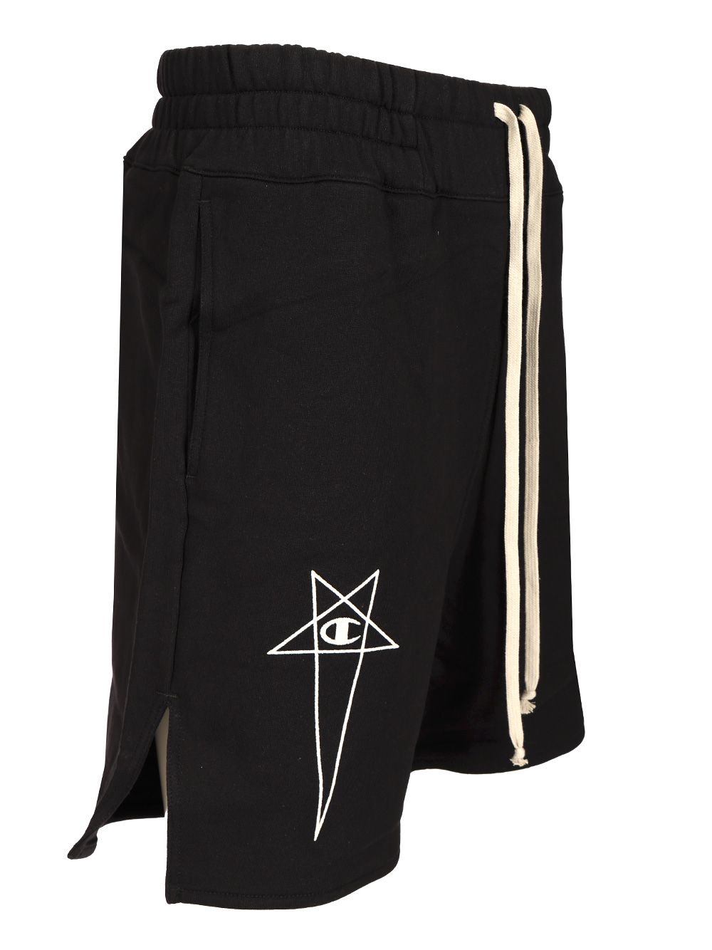 Rick Owens X Champion Cotton Shorts Trousers - Black | e65d9ad3e77100d15a3e21ebe194bb39db138882