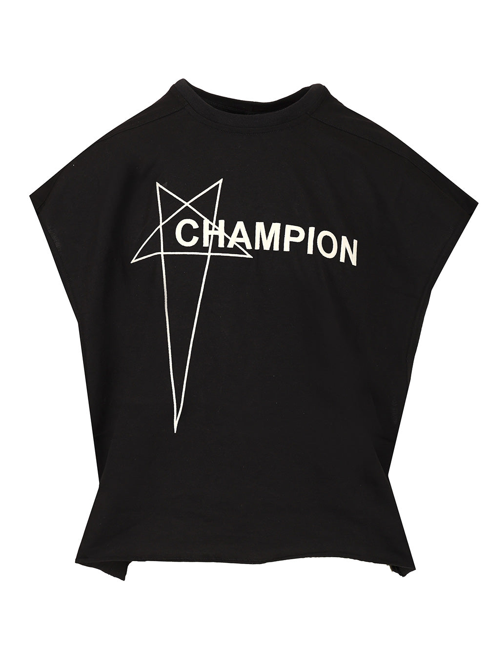Rick Owens X Champion Cropped T-Shirt - Black | 1747e95843c71d71b73e6bb745c93ea197fcd713