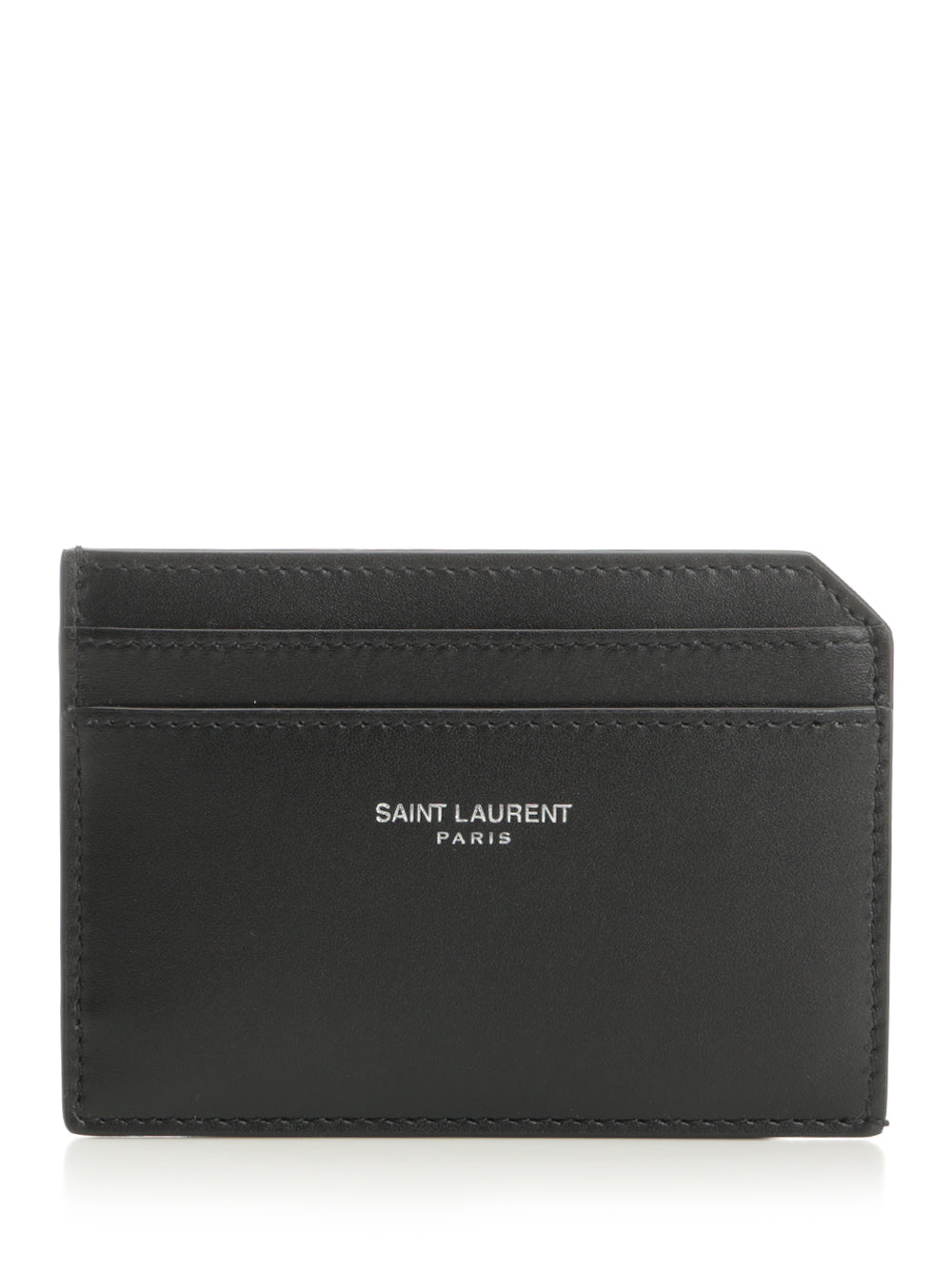 Saint Laurent Open Card Holder Wallets - Black | d4752e7103889b6f615e14f40e828b64fedea6fc