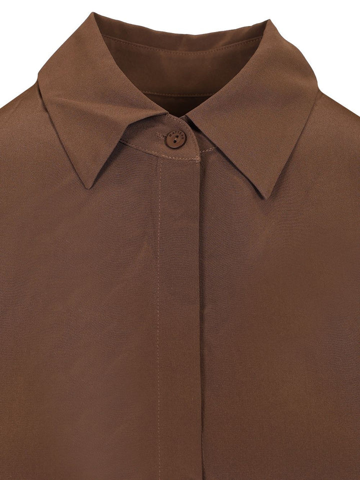 Matteau Short-Sleeved Shirt Shirts - Brown | 68186624fd4cb8d021793c6ba37c45584408b788
