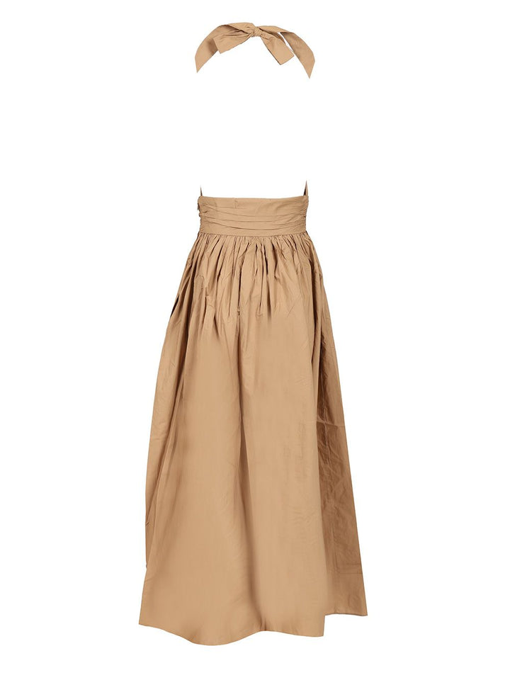 Matteau Deep V-Neck Dress Dresses - Beige | a7c999705689e25a098a406d09538d359d852ba7
