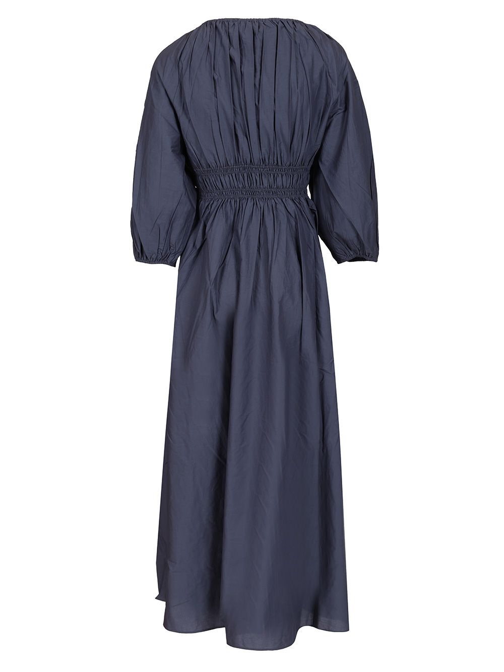 Matteau Shirred Plunge Button Dress Dresses - Blue | c79eb5ec6b0e20a38ccf4bdd9533fd6c8031e1ba