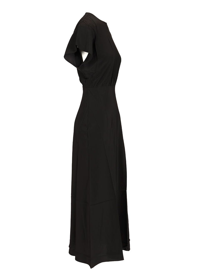 Matteau V-Neck Midi Dress Dresses - Black | d292d6afdac9faab141233a072bb4d51bbc0050e