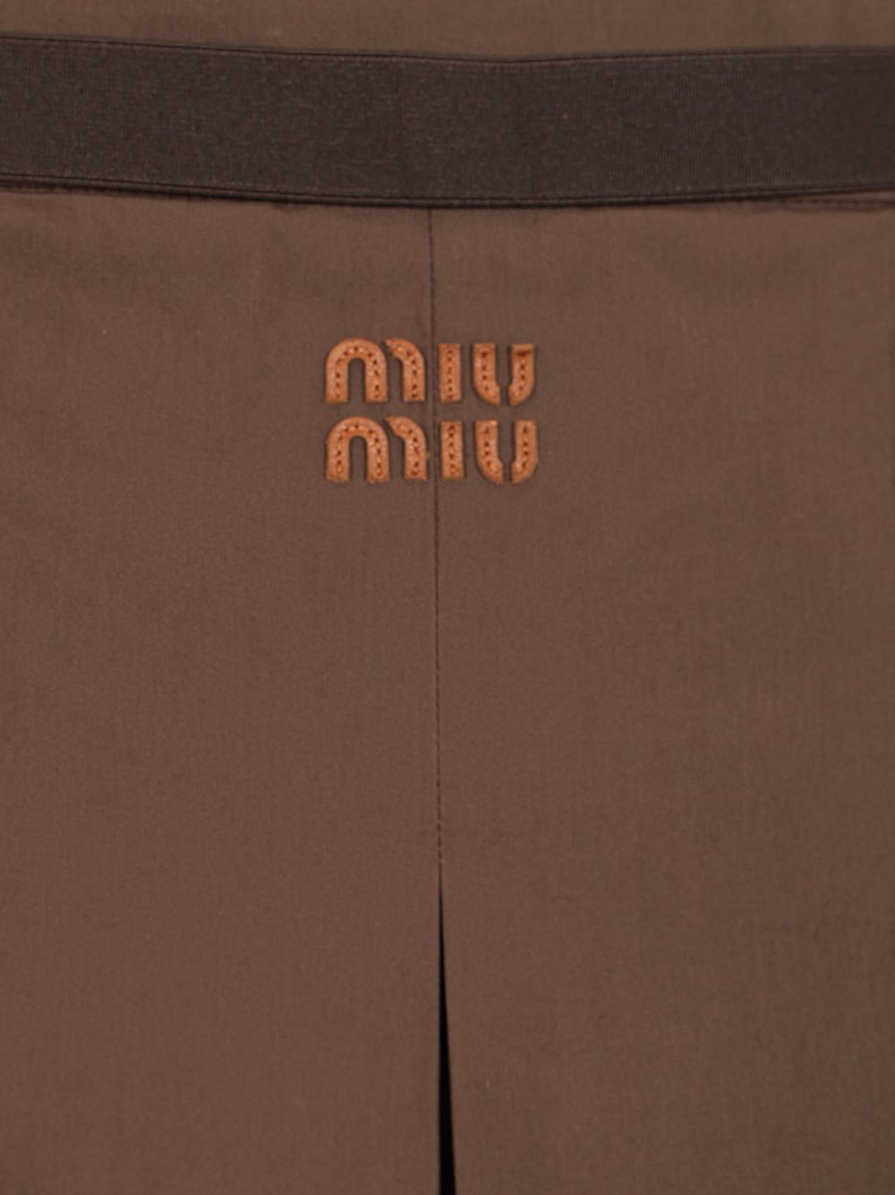 Miu Miu Gabardine Mini Skirt Skirts - Brown | 5778cdac4fbfb3f37ba3a94e18bae15e750023d0