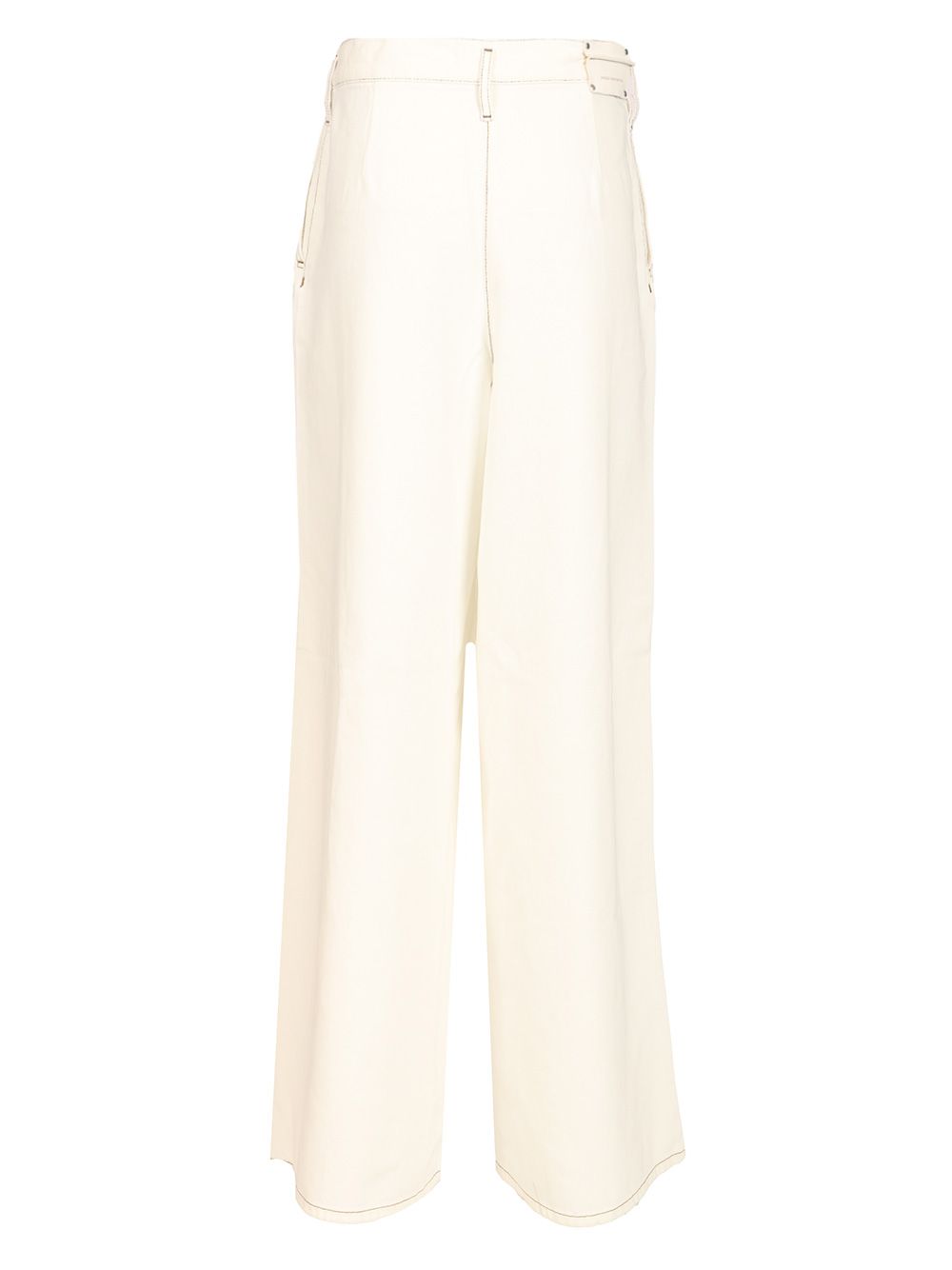 Dries Van Noten Wide Pleated Pants Trousers - White | 0e217b839364c2dffd3d1c305db11e60660ccedc