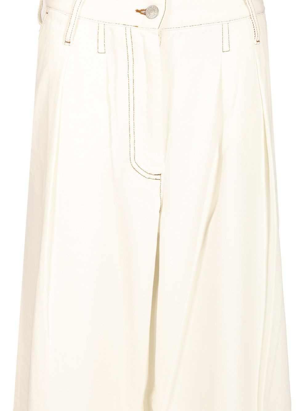 Dries Van Noten Wide Pleated Pants Trousers - White | 850e623e2ef2859c8e30698d30c911d58910527b