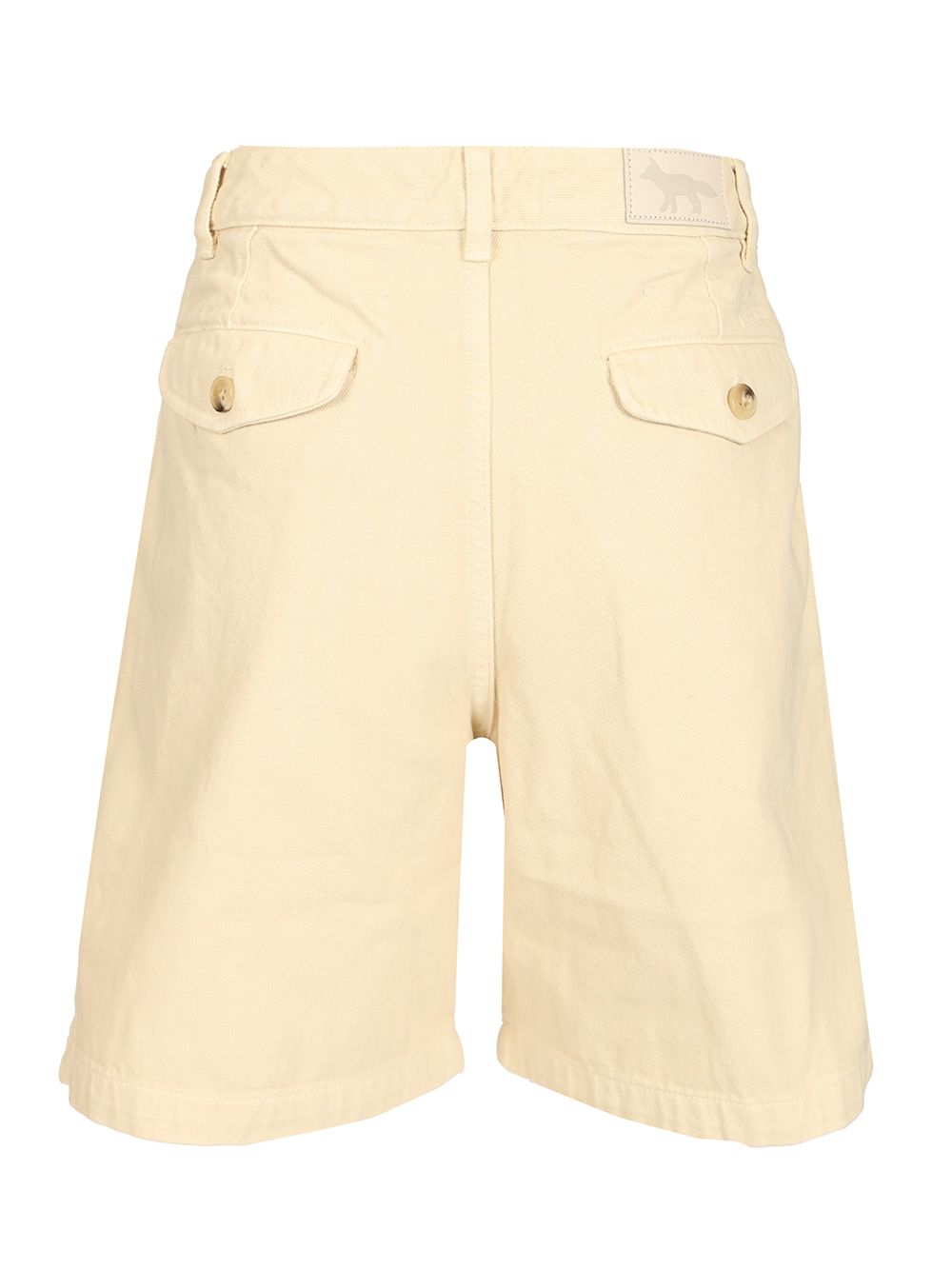 Maison KitsunÉ Pleated Shorts Trousers - Beige | a0633f57f96114e3cf11b691bcd95f85ae17febc
