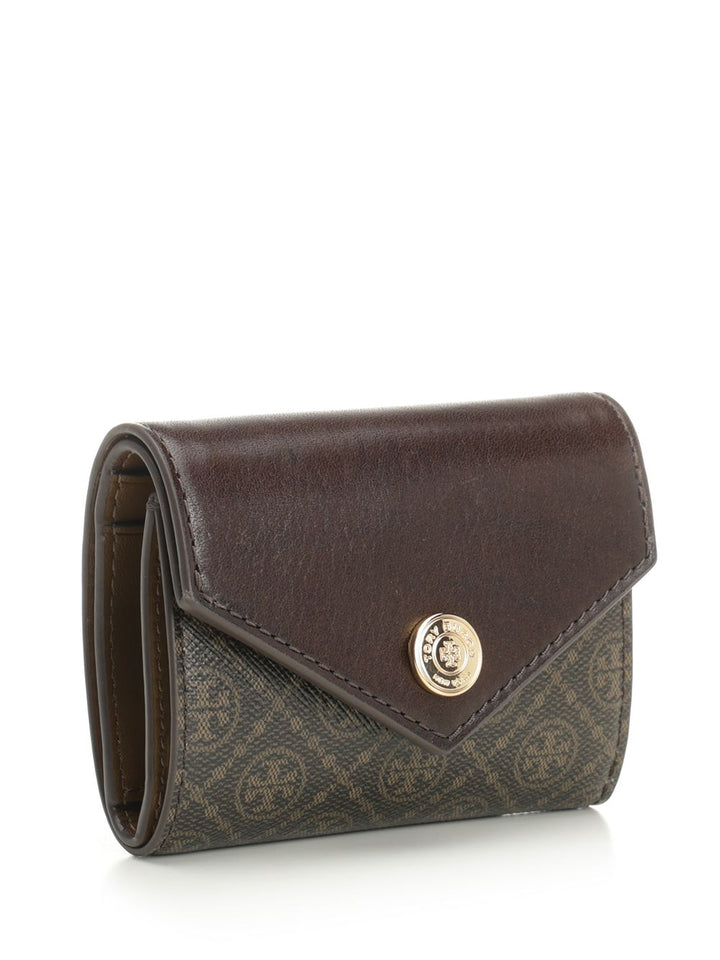 Tory Burch T Monogram Wallets - Brown | 643ed142e5b3041c4b9fca6737c30abd7c4ecb9a