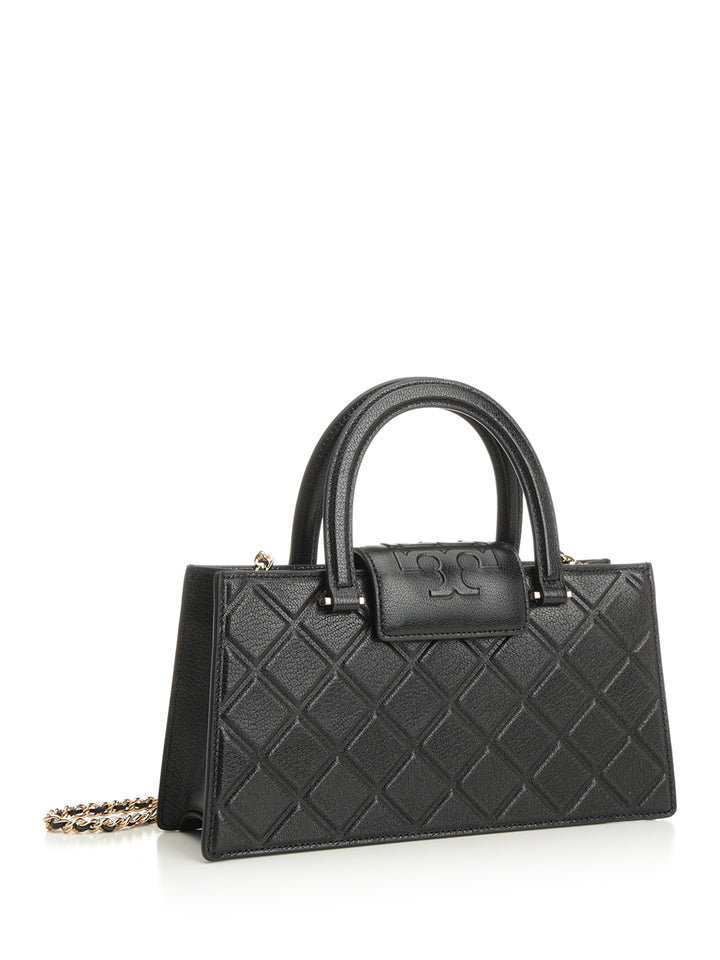 Tory Burch Fleming East-West Handbags - Black | e697c9b7c64a68e6cba38a58e0eb005dad0ffb71