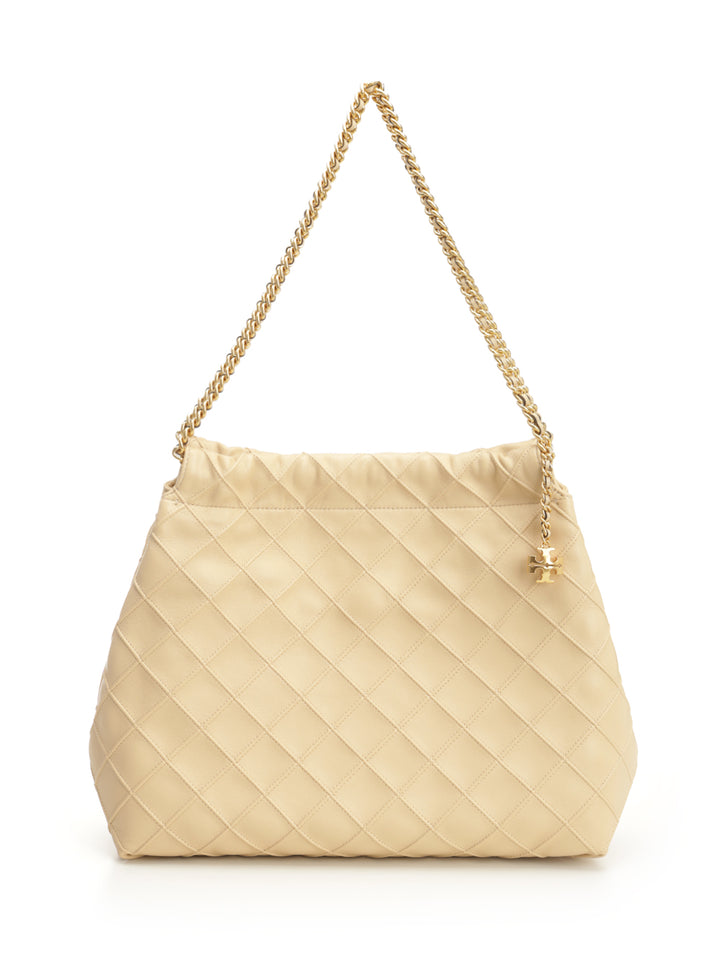 Tory Burch Fleming Bag Shoulder Bags - Beige | be91523f9d47a295eebf59d038fafd82bc3b4dc6