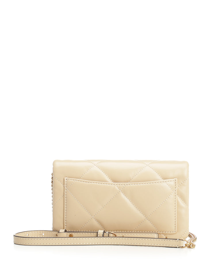 Tory Burch Kira" Chain Wallet Wallets - Beige | c0f9763ab62f2787e1b222f36e7a99f4f1a25ee8
