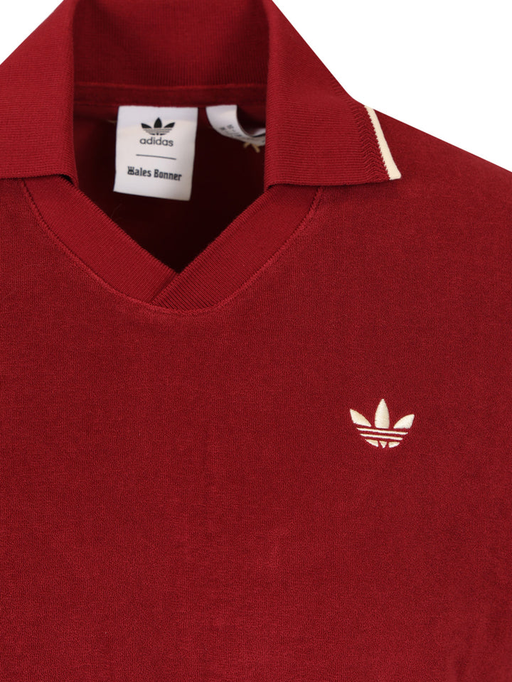 Adidas X Wales Bonner Terry Polo T-Shirt - Bordeaux | bf08ac2c7974a8b329e8ea42ab459ea4cb5d5af0