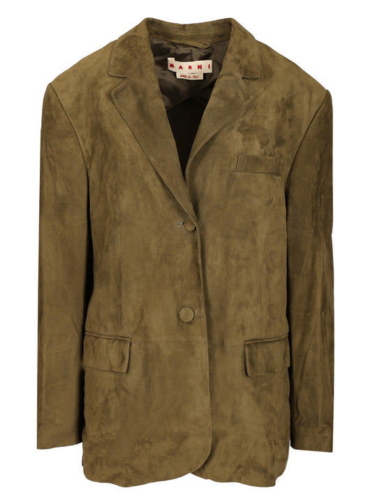 Suede Jacket Jackets Green