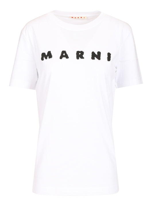 Scribbled Logo T-Shirt White