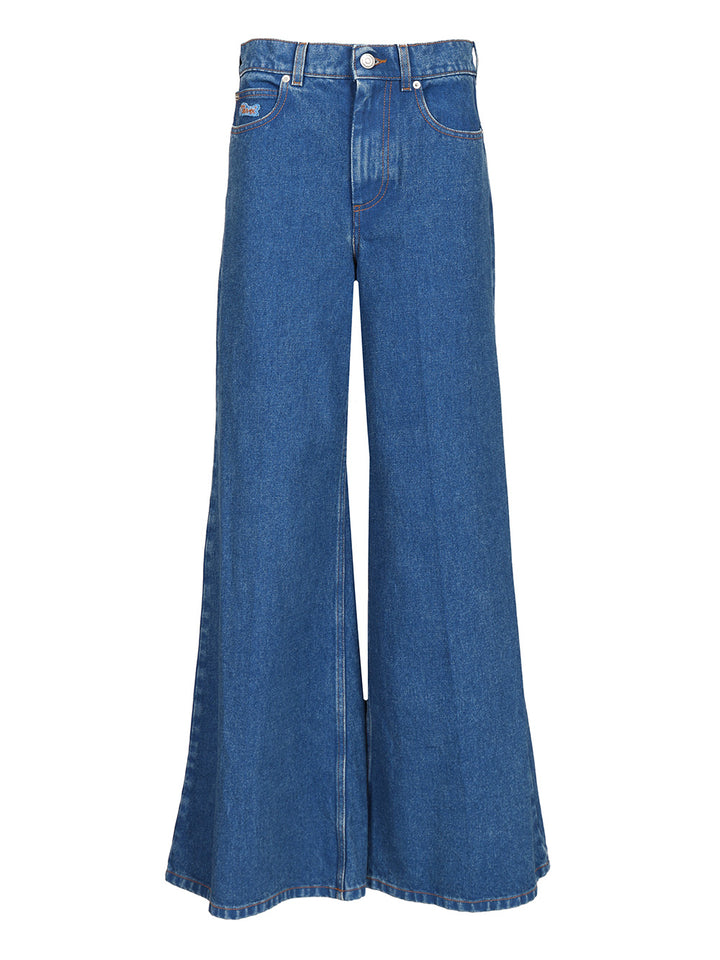 Marni Wide-Leg Jeans - Blue | 10950e2f9619c4c9f31f39c03e88d8bc470a96cc