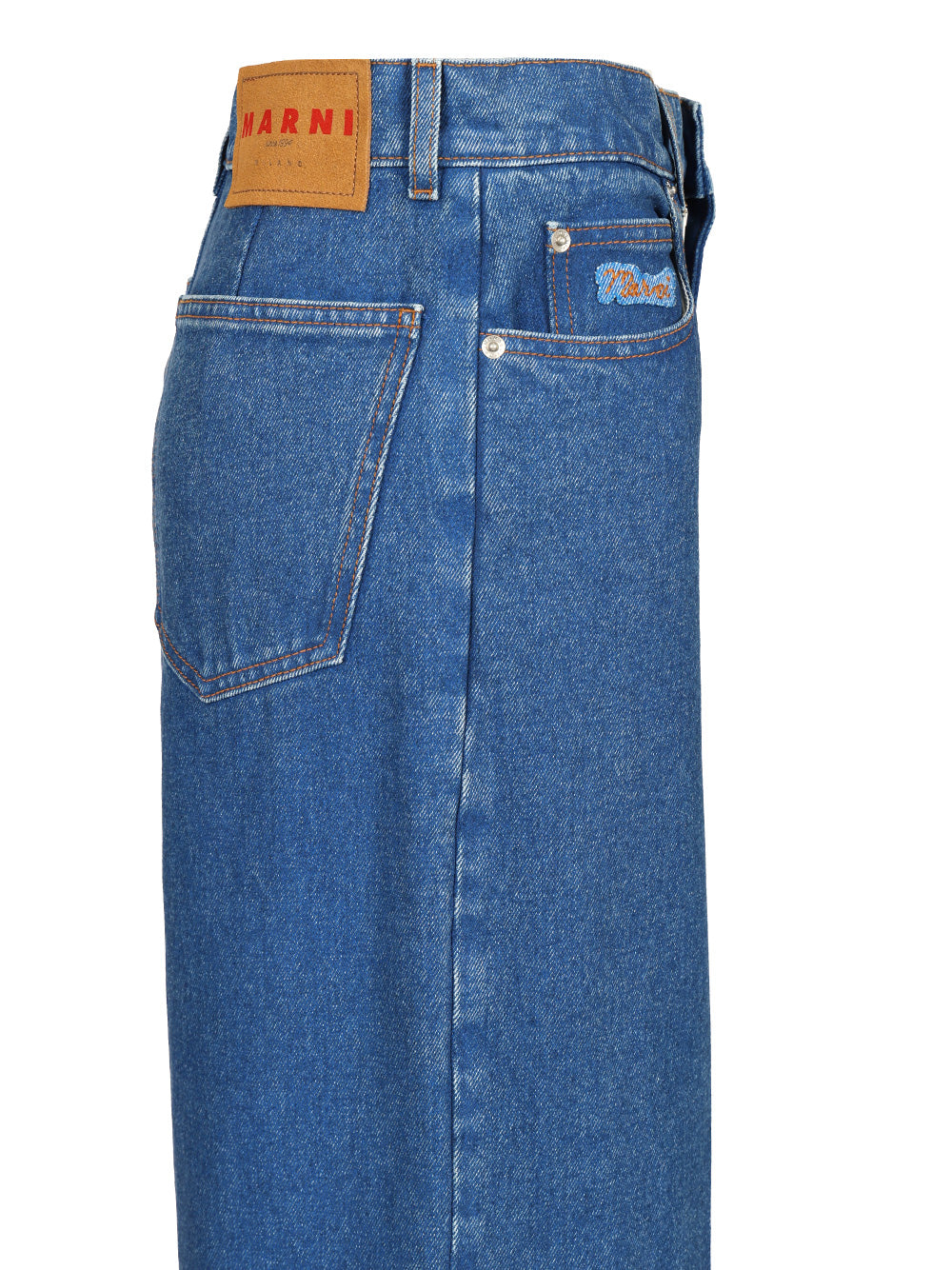 Marni Wide-Leg Jeans - Blue | ddb25284b584850f0f64dd92a4a5ca889372f29d
