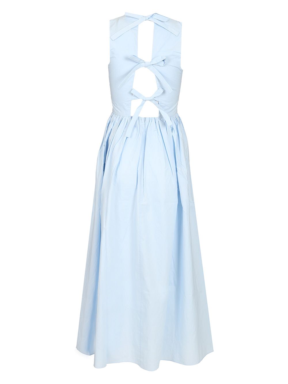 Matteau Tie-Back Midi Dress Dresses - Light blue | 88a25a11276029687e7c2eb3b56c9512154f338a