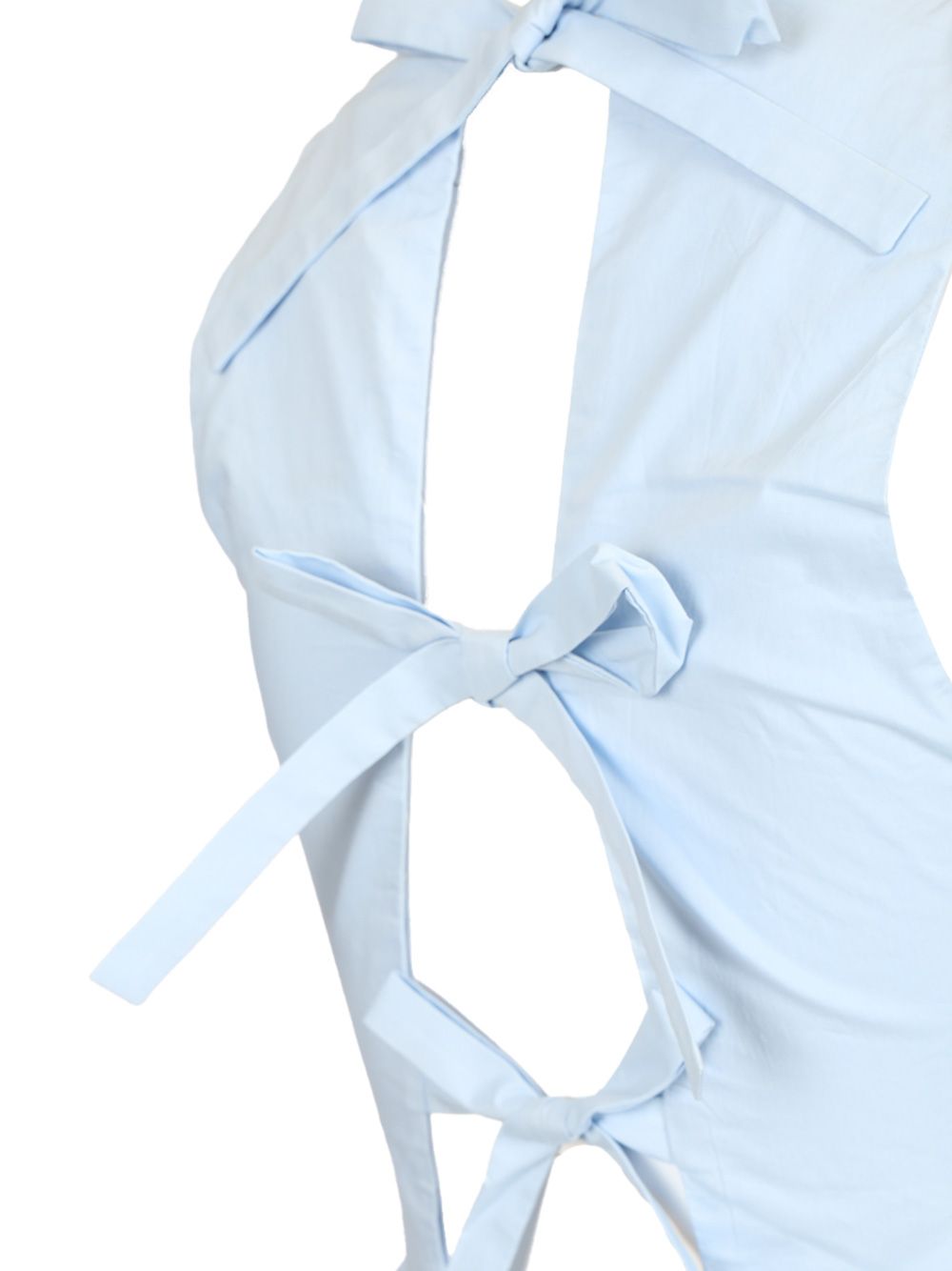 Matteau Tie-Back Midi Dress Dresses - Light blue | 8ceb83978bf787463db4c699fcce7c79c800c62c