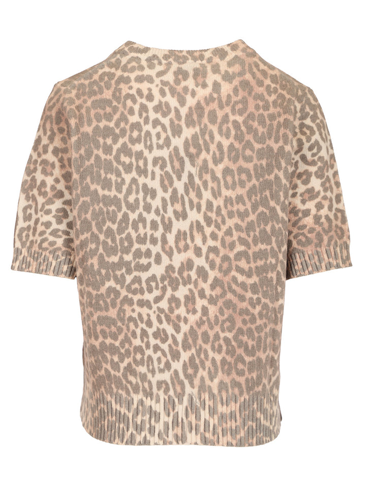 Ganni Leopard Print T-Shirt - Animalier | 950de7cf088779d43bd08bbbc8903af13cc0c7f1