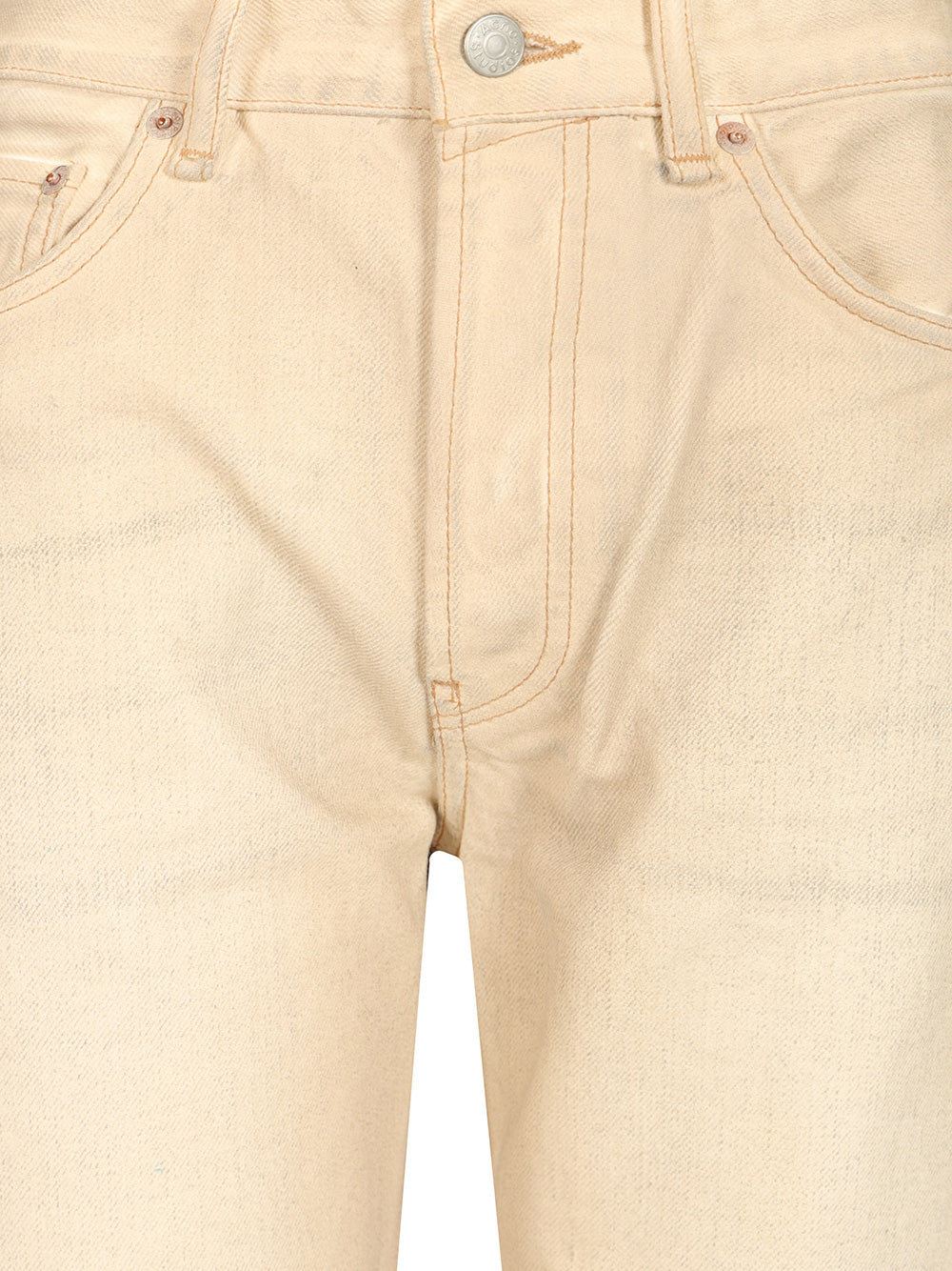 Acne Studios Wide Leg Jeans Trousers - Beige | 730ad9b2218e160e91d256a1119d273a759c2488