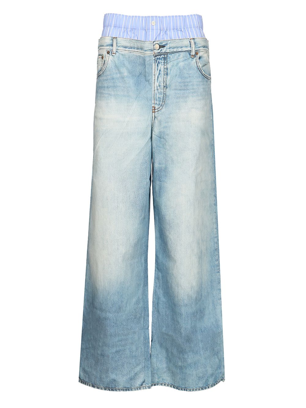Acne Studios Trompe-L'oeil Print Trousers Jeans - Blue | e7952fdc611758d3f4b81f2c6f3259a7d03dbe6b