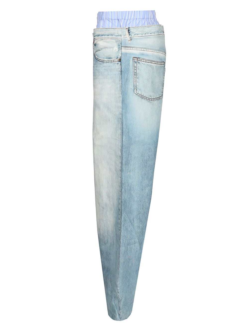 Acne Studios Trompe-L'oeil Print Trousers Jeans - Blue | e924fd07f70313308bd80267c41dc16a707e2e09