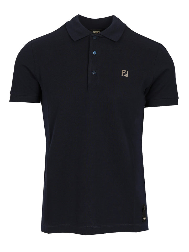 Fendi Piquet Polo Polo shirt - Blue | 5e1f31b15202352b75fc9ec137a82a6c22548831