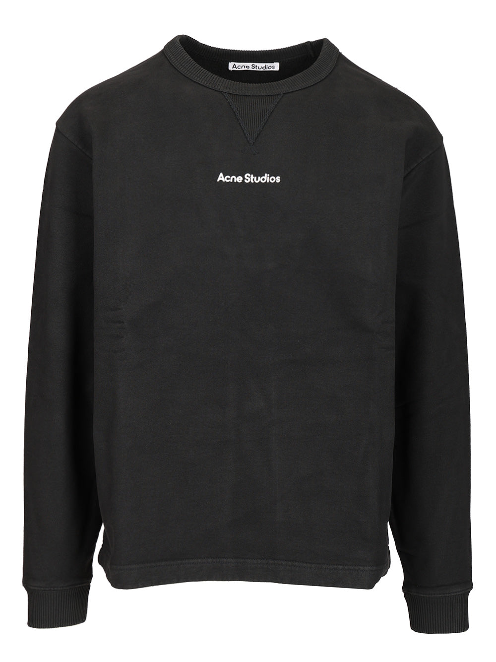 Acne Studios Cotton Sweatshirt Sweatshirts - Black | 757ff7c2155795381bbe5fae18af749f5df39560