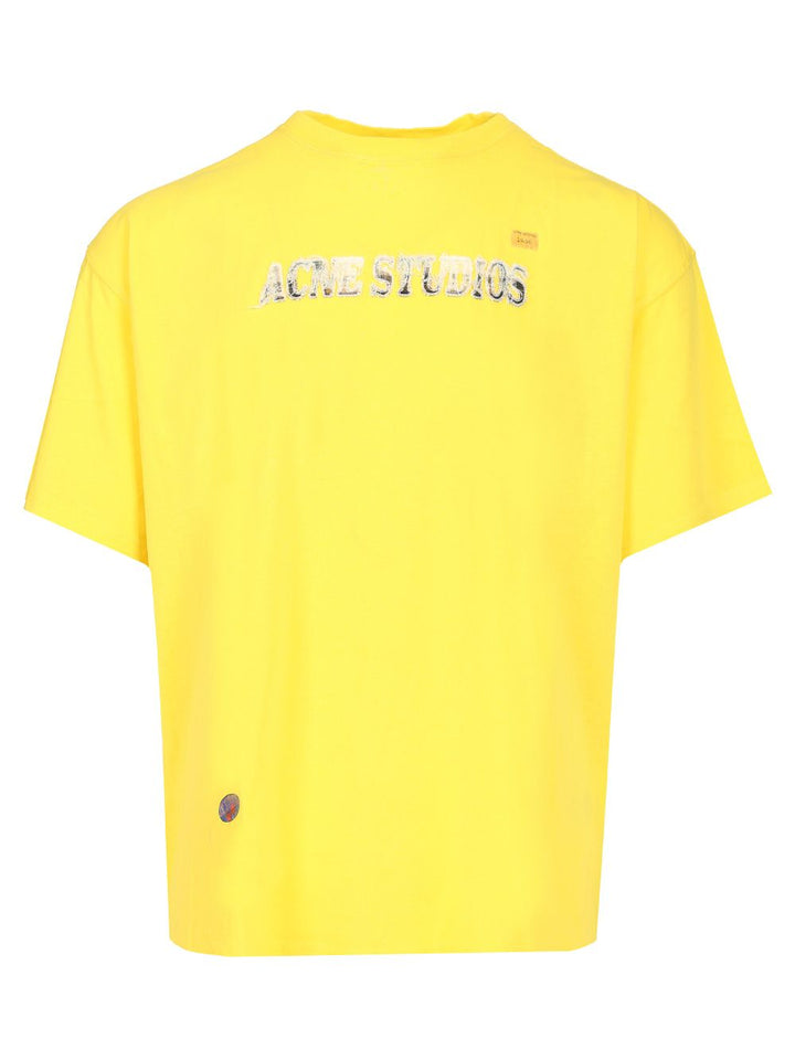 Acne Studios Jersey T-Shirt - Yellow | affdd7dac144f5ac32bb465d65bb84b5264d868a
