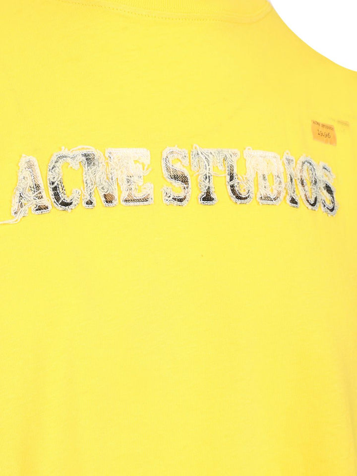 Acne Studios Jersey T-Shirt - Yellow | 8b036beb0f0c40b6208a24ff01bbae5641171489