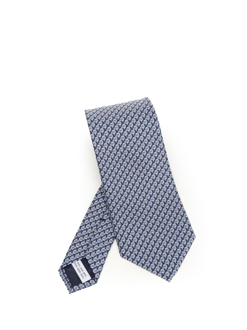 Ferragamo Silk Tie Ties And Bow Ties - Blue | 1b414502c8a9c86ac66a924d461031061c08ed5e
