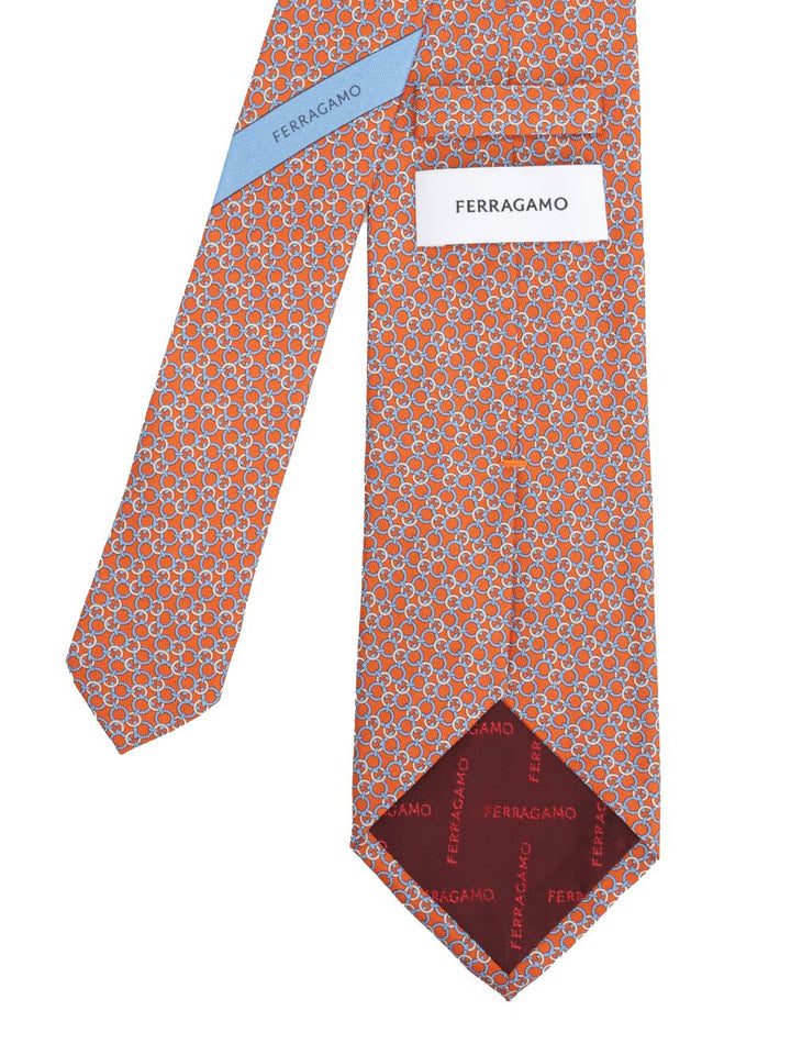 Ferragamo Silk Tie Ties And Bow Ties - Orange | a6c23a595f20895d61d0b7cca200a4dba8a3074c