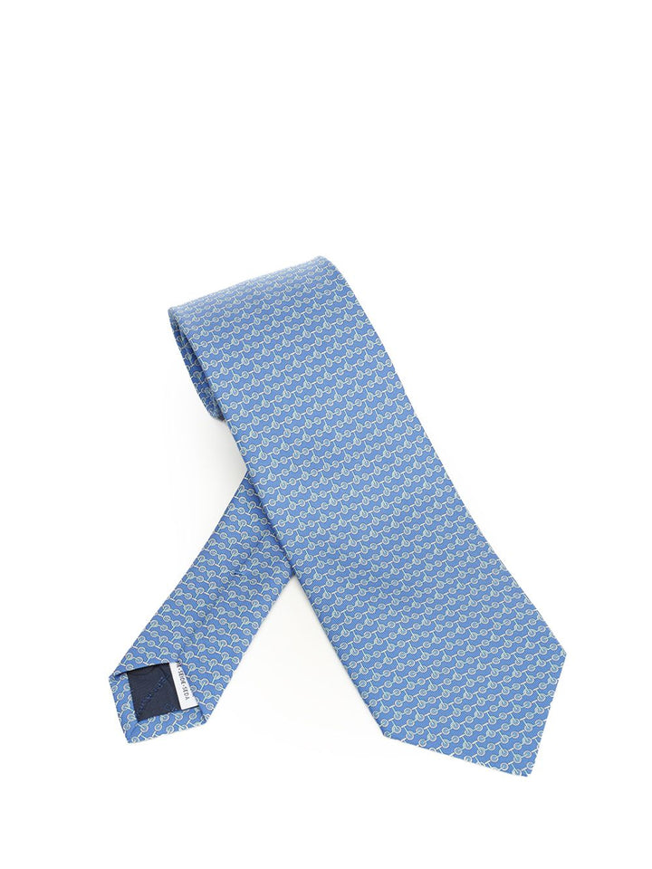 Ferragamo Silk Tie Ties And Bow Ties - Light blue | f52f254730a032f74e67840c7bd01a7c417175e5
